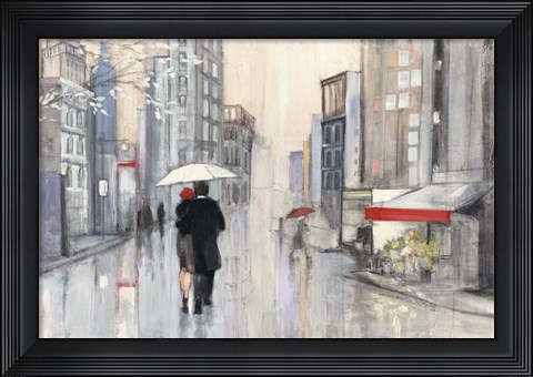 Framed Spring Rain New York Print