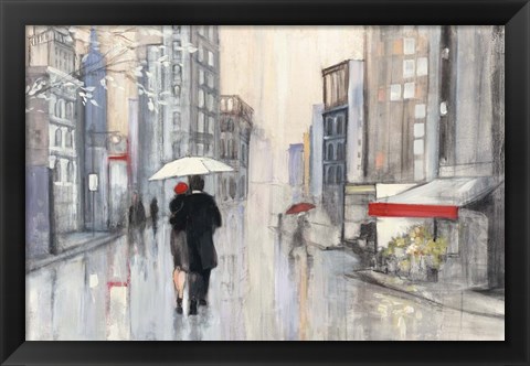 Framed Spring Rain New York Print