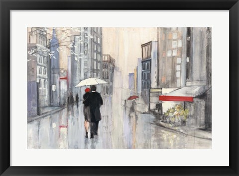 Framed Spring Rain New York Print