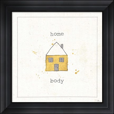 Framed Opposites Cuties I Print