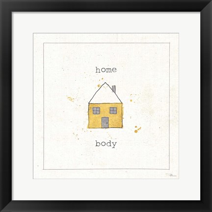 Framed Opposites Cuties I Print