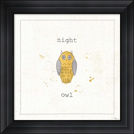 Framed Opposites Cuties III Print