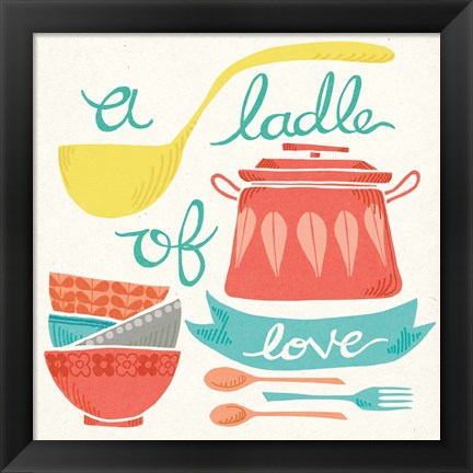 Framed Ladle of Love Print