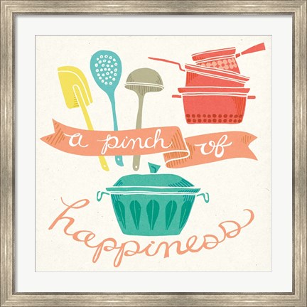 Framed Pinch of Happiness Print