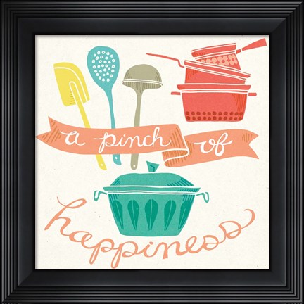 Framed Pinch of Happiness Print