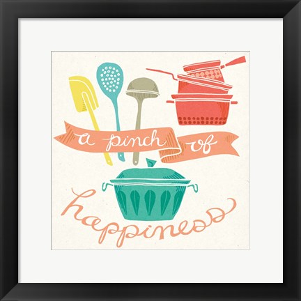 Framed Pinch of Happiness Print