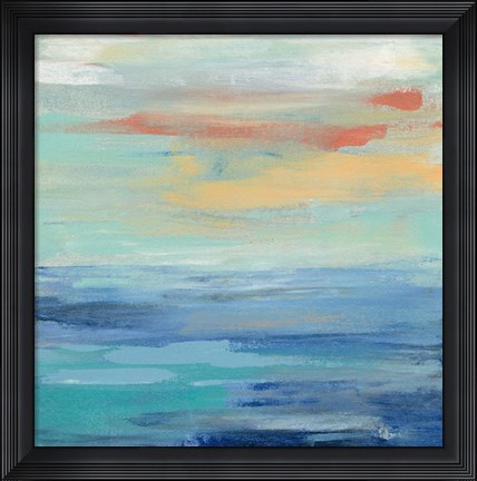 Framed Sunset Beach II Print