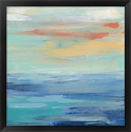 Framed Sunset Beach II Print