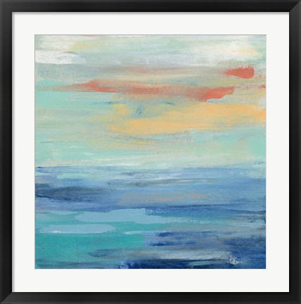 Framed Sunset Beach II Print