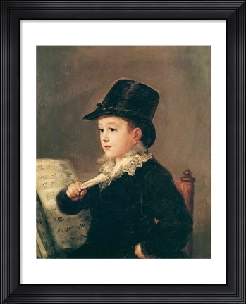 Framed Portrait of Mariano Goya Print