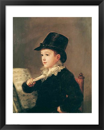 Framed Portrait of Mariano Goya Print