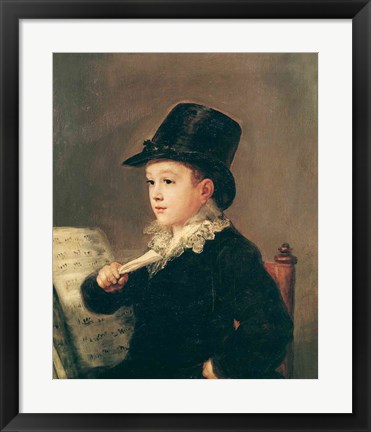 Framed Portrait of Mariano Goya Print