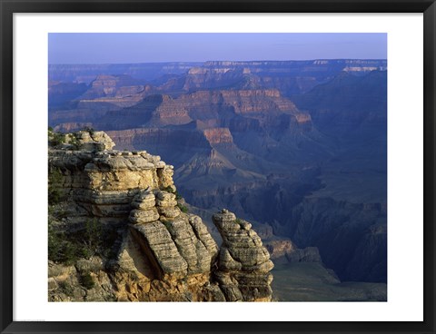 Framed High angle view of rock formation, Grand Canyon National Park, Arizona, USA Print