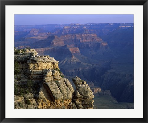 Framed High angle view of rock formation, Grand Canyon National Park, Arizona, USA Print