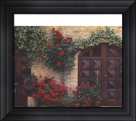 Framed Tuscan Trellis Print