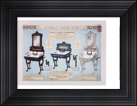Framed Twyfords Vanities Print