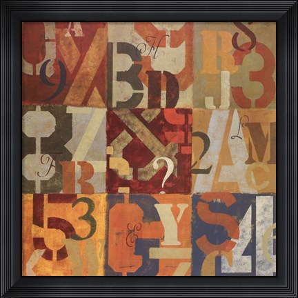 Framed Typecast Print