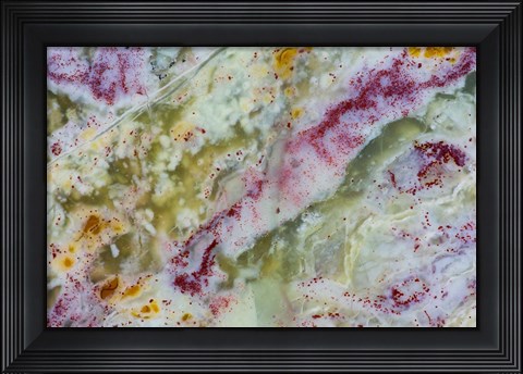 Framed Australian Green Opalite 1 Print