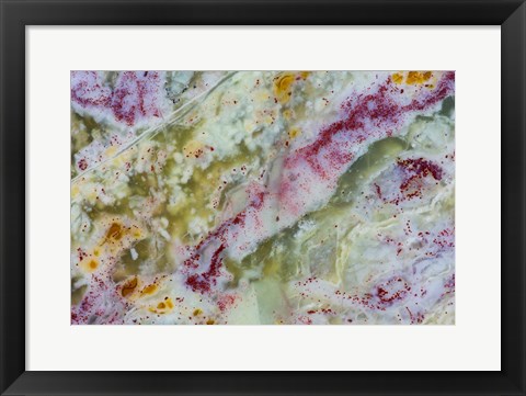 Framed Australian Green Opalite 1 Print