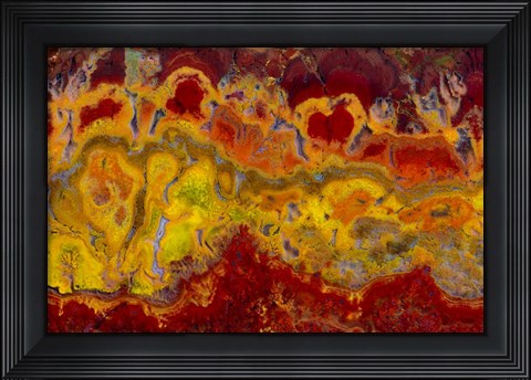 Framed Crayola Jasper, Cady Mountain CA. Print