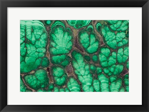 Framed Malachite 3 Print