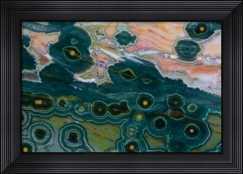 Framed Ocean Jasper from Madagascar 3 Print