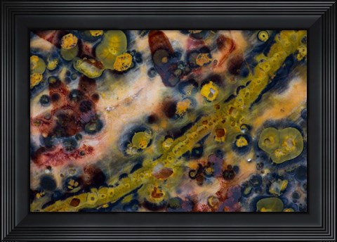 Framed Ocean Jasper from Madagascar 5 Print