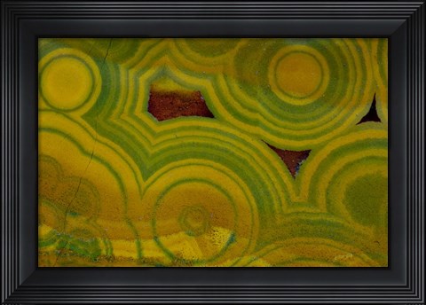 Framed Ocean Jasper from Madagascar 7 Print