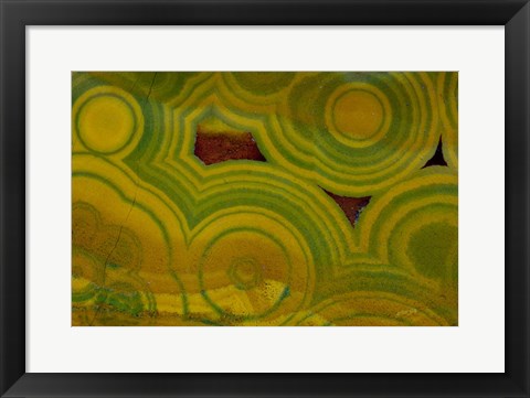 Framed Ocean Jasper from Madagascar 7 Print