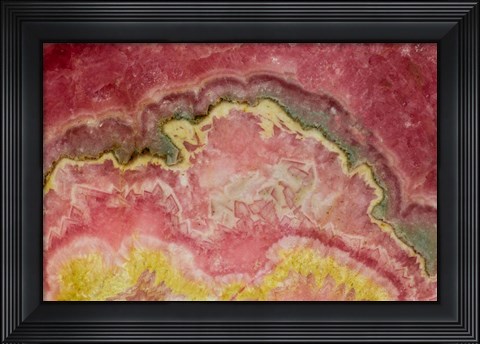 Framed Rhodochrosite, Argentina Print