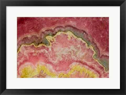 Framed Rhodochrosite, Argentina Print