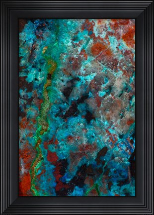 Framed Shattuckite Vulture Mountain Arizona 1 Print