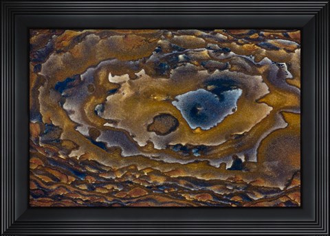Framed Swirl Pattern on Deschutes Jasper Slab Print