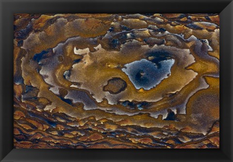 Framed Swirl Pattern on Deschutes Jasper Slab Print