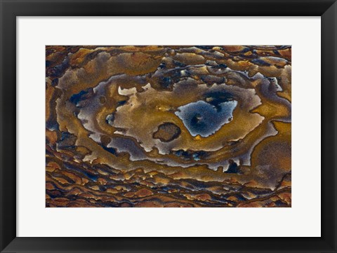 Framed Swirl Pattern on Deschutes Jasper Slab Print