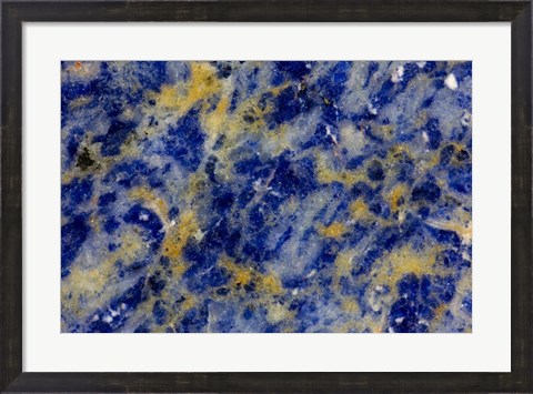 Framed Blue Sodalite 1 Print