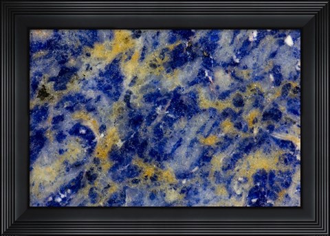 Framed Blue Sodalite 1 Print