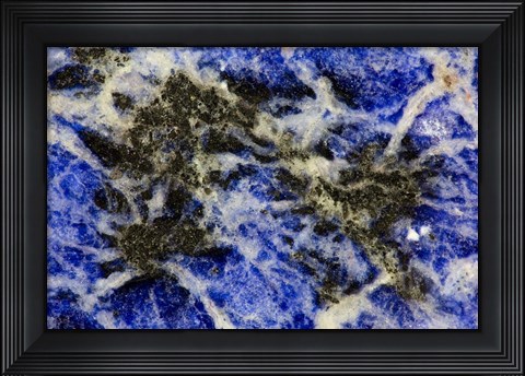 Framed Blue Sodalite 2 Print