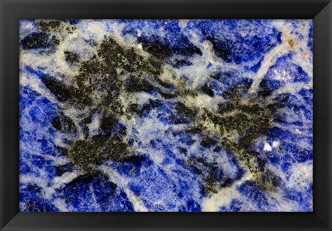 Framed Blue Sodalite 2 Print