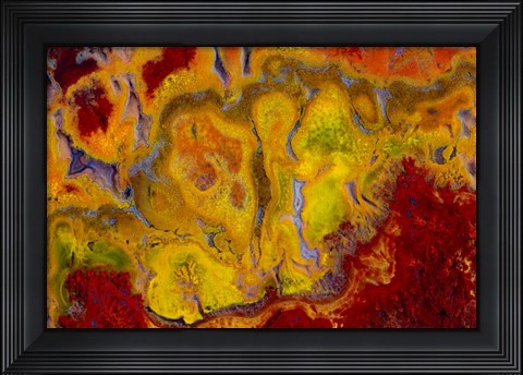 Framed Crayola Jasper, Cady Mountain, California Print