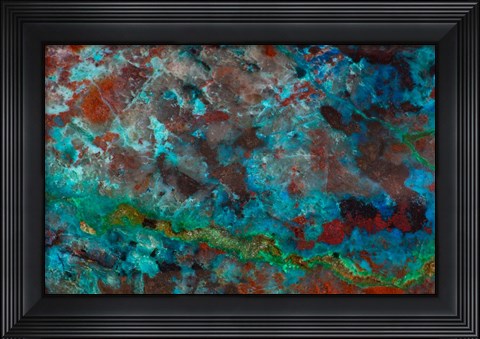 Framed Shattuckite Vulture Mountain Arizona Print