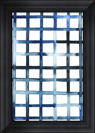 Framed Watercolor Bleed Pattern II Print