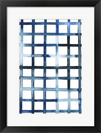 Framed Watercolor Bleed Pattern II Print