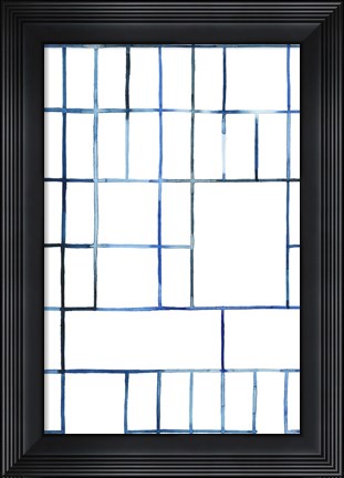 Framed Watercolor Bleed Pattern IV Print