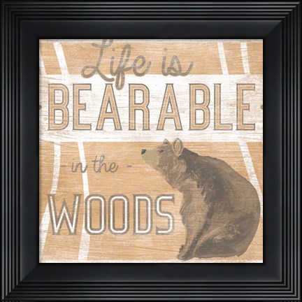 Framed Lodge Life III Print