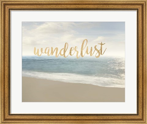 Framed Beach Wanderlust Print