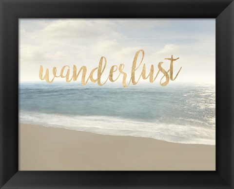 Framed Beach Wanderlust Print