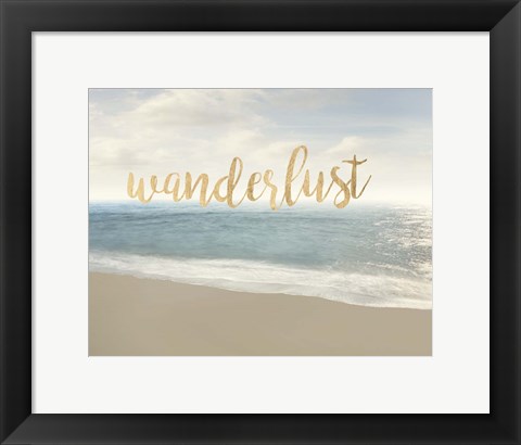 Framed Beach Wanderlust Print