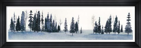 Framed Sapphire Grove I Print