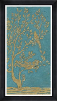Framed Topaz Chinoiserie II Print